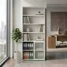 Armoire semi-ouverte, portes en verre, hauteur 235 cm – So Madrid