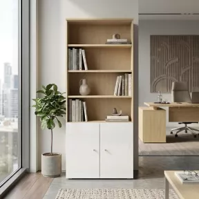 Armoire semi-ouverte, portes en verre, hauteur 235 cm – So Madrid