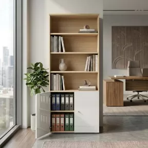 Armoire semi-ouverte, portes en verre, hauteur 235 cm – So Madrid