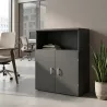 Armoire moyenne fermée et ouverte, hauteur 120 cm – So Madrid