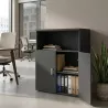Armoire moyenne fermée et ouverte, hauteur 120 cm – So Madrid