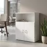 Armoire moyenne fermée et ouverte, hauteur 120 cm – So Madrid