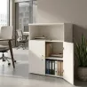 Armoire moyenne fermée et ouverte, hauteur 120 cm – So Madrid