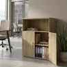 Armoire moyenne fermée et ouverte, hauteur 120 cm – So Madrid