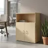 Armoire moyenne fermée et ouverte, hauteur 120 cm – So Madrid
