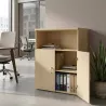 Armoire moyenne fermée et ouverte, hauteur 120 cm – So Madrid