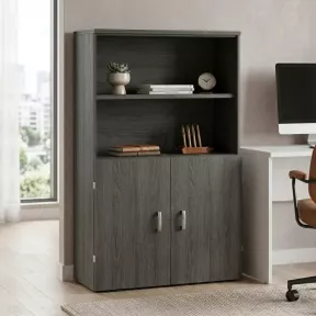 Armoire haute fermée et ouverte, hauteur 158 cm – So Madrid