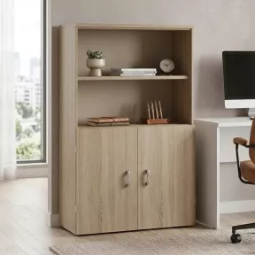 Armoire haute fermée et ouverte, hauteur 158 cm – So Madrid