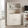 Armoire haute fermée et ouverte, hauteur 158 cm – So Madrid