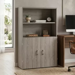 Armoire haute fermée et ouverte, hauteur 158 cm – So Madrid