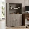 Armoire haute fermée et ouverte, hauteur 158 cm – So Madrid