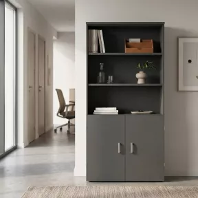 Armoire haute fermée et ouverte, hauteur 196 cm – So Madrid
