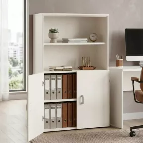 Armoire haute fermée et ouverte, hauteur 158 cm – So Madrid