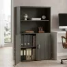 Armoire haute fermée et ouverte, hauteur 158 cm – So Madrid