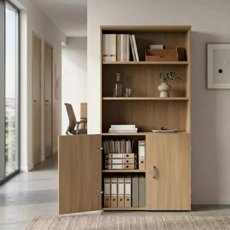 Armoire haute fermée et ouverte, hauteur 196 cm – So Madrid