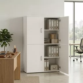 Armoire fermée, 4 portes, hauteur 158 cm – So Madrid