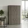 Armoire fermée, 4 portes, hauteur 158 cm – So Madrid