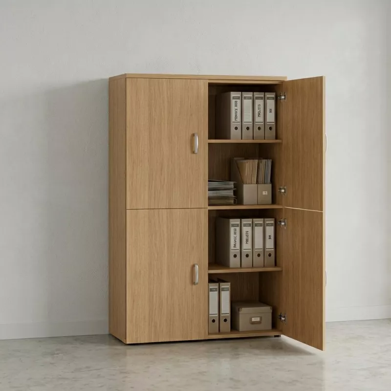 Armoire fermée, 4 portes, hauteur 158 cm – So Madrid