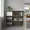 Armoire semi-ouverte, portes poussoirs, hauteur 120 cm – So Madrid