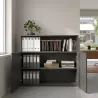 Armoire semi-ouverte, portes poussoirs, hauteur 120 cm – So Madrid