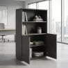 Armoire semi-ouverte, portes poussoirs, hauteur 158 cm – So Madrid