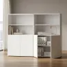 Armoire semi-ouverte, portes poussoirs, hauteur 158 cm – So Madrid