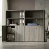 Armoire semi-ouverte, portes poussoirs, hauteur 158 cm – So Madrid