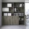 Armoire semi-ouverte, portes poussoirs, hauteur 196 cm – So Madrid