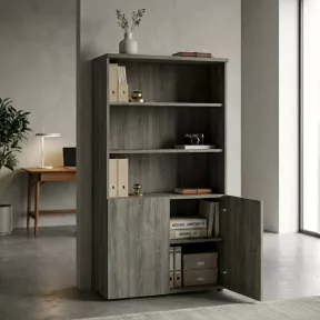 Armoire semi-ouverte, portes poussoirs, hauteur 196 cm – So Madrid