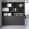 Armoire semi-ouverte, portes poussoirs, hauteur 196 cm – So Madrid