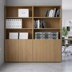 Armoire semi-ouverte, portes poussoirs, hauteur 196 cm – So Madrid