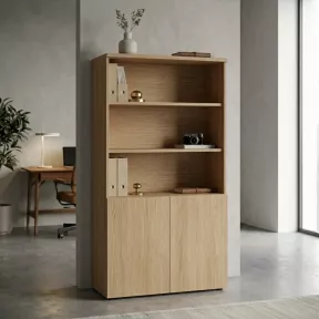 Armoire semi-ouverte, portes poussoirs, hauteur 196 cm – So Madrid