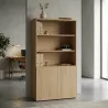 Armoire semi-ouverte, portes poussoirs, hauteur 196 cm – So Madrid