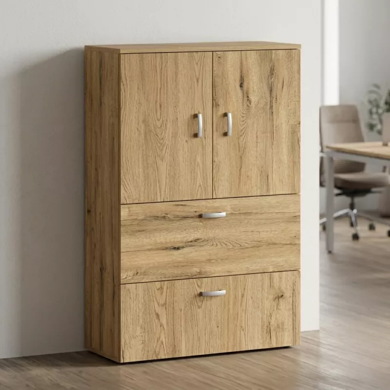 Armoire fermée, pour dossiers suspendus, hauteur 158 cm – So Madrid