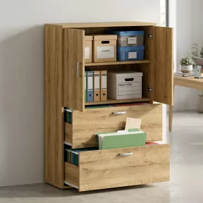 Armoire fermée, pour dossiers suspendus, hauteur 158 cm – So Madrid