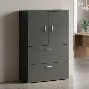 Armoire fermée, pour dossiers suspendus, hauteur 158 cm – So Madrid
