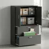 Armoire fermée, pour dossiers suspendus, hauteur 158 cm – So Madrid