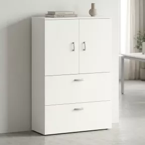 Armoire fermée, pour dossiers suspendus, hauteur 158 cm – So Madrid