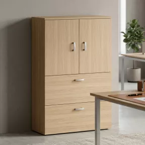 Armoire fermée, pour dossiers suspendus, hauteur 158 cm – So Madrid