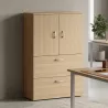 Armoire fermée, pour dossiers suspendus, hauteur 158 cm – So Madrid
