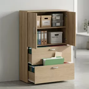 Armoire fermée, pour dossiers suspendus, hauteur 158 cm – So Madrid