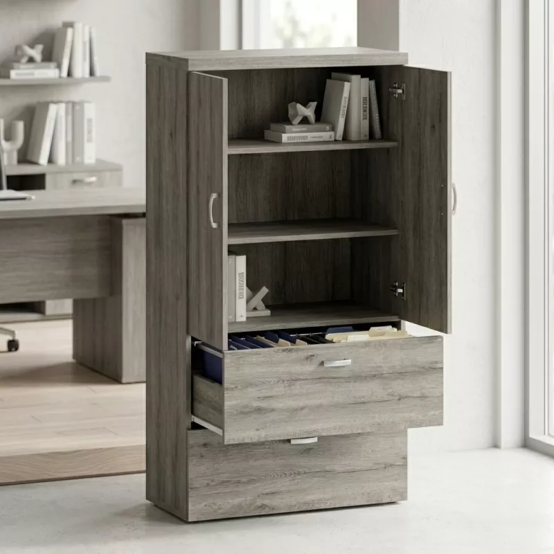 Armoire fermée, pour dossiers suspendus, hauteur 196 cm – So Madrid