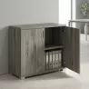 Armoire basse 2 portes, 1 étagère, l 100 x h 76 cm - So Laroya