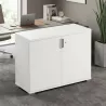 Armoire basse 2 portes, 1 étagère, l 100 x h 76 cm - So Laroya