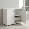 Armoire basse 2 portes, 1 étagère, l 100 x h 76 cm - So Laroya