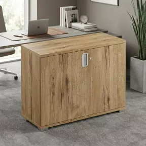 Armoire basse 2 portes, 1 étagère, l 100 x h 76 cm - So Laroya