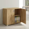 Armoire basse 2 portes, 1 étagère, l 100 x h 76 cm - So Laroya