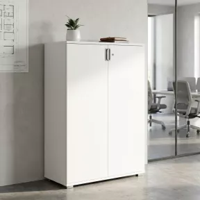 Armoire moyenne 2 portes, 3 étagères, l 100 x 147 cm - So Laroya