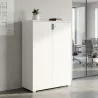Armoire moyenne 2 portes, 3 étagères, l 100 x 147 cm - So Laroya