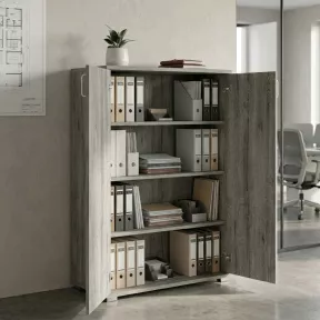 Armoire moyenne 2 portes, 3 étagères, l 100 x 147 cm - So Laroya